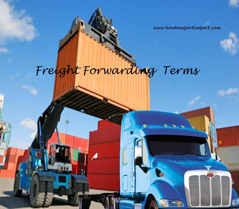 Terms used in freight forwarding such as pivot weight,place of